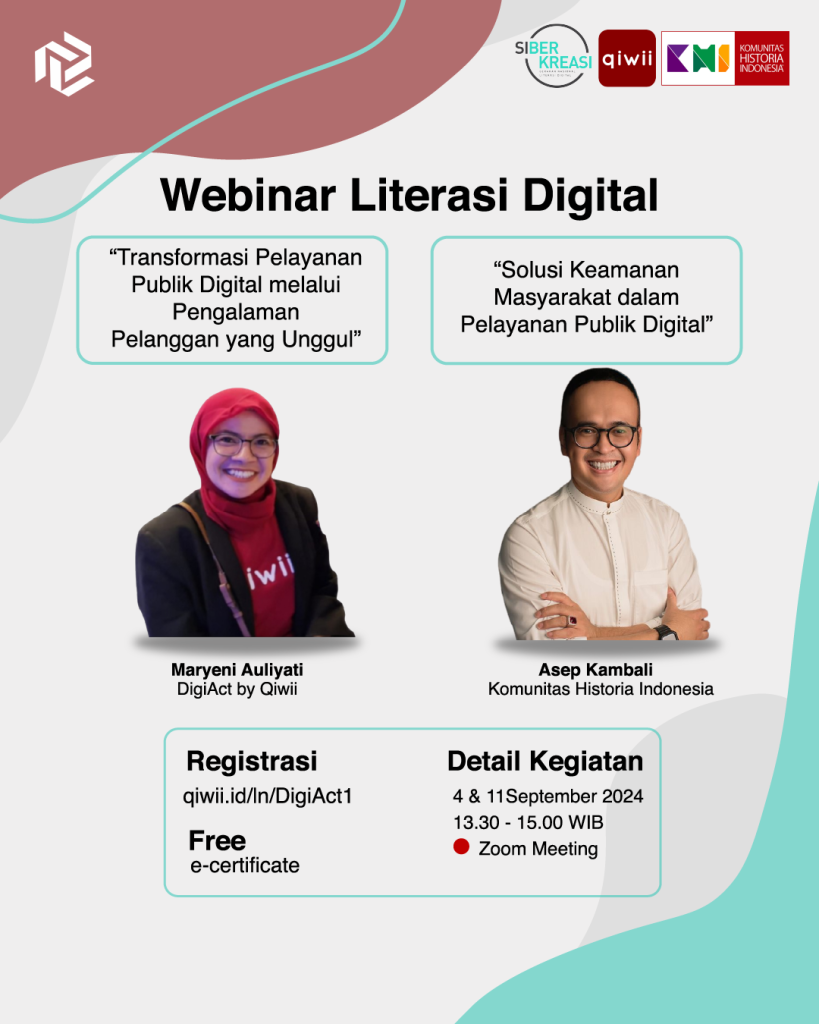Bekerjasama dengan GNDL Siberkreasi, DigiAct gencarkan Literasi Digital untuk Pelayan Publik di Indonesia.